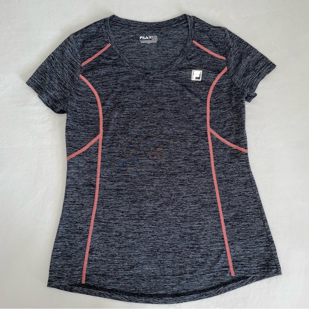 Fila Gray Fitted Short Sleeve T-Shirt